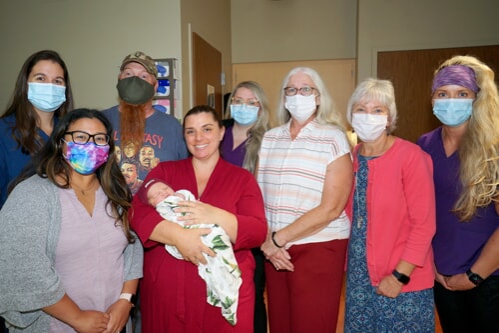 A supportive team and first-time mom welcomed baby girl at Adventist Health Ukiah Valley