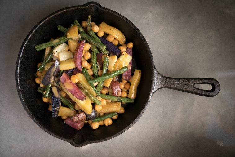 Recipe: Roasted Potatoes & Green Beans with Mustard Drizzle