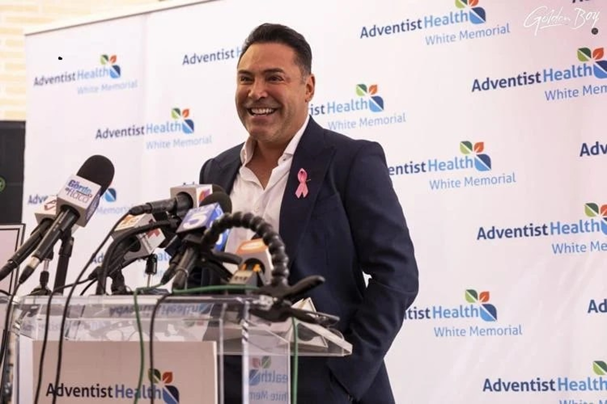 Oscar De La Hoya Promotes Prostate and Breast Cancer-Detection Screenings