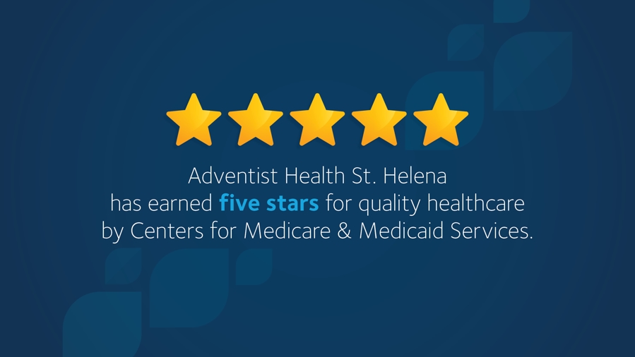 Adventist Health St. Helena Receives Five-Star Rating