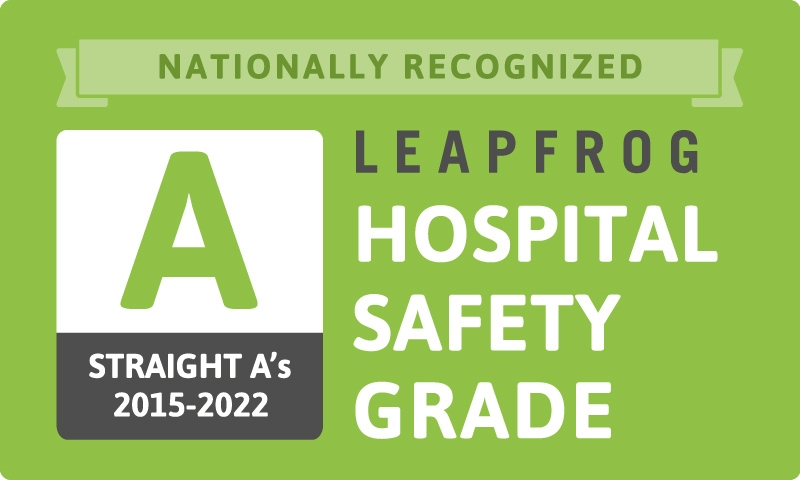 We’ve Earned Our 16th Consecutive ‘A’ From the Leapfrog Group