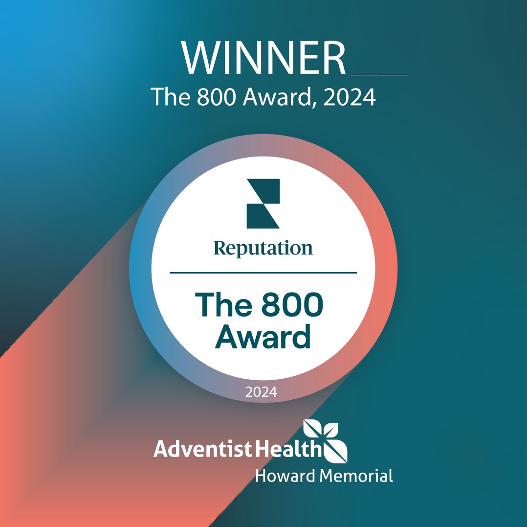 Adventist Health Howard Memorial Receives Reputation’s 800 Award for Best-In-Class Brand Reputation