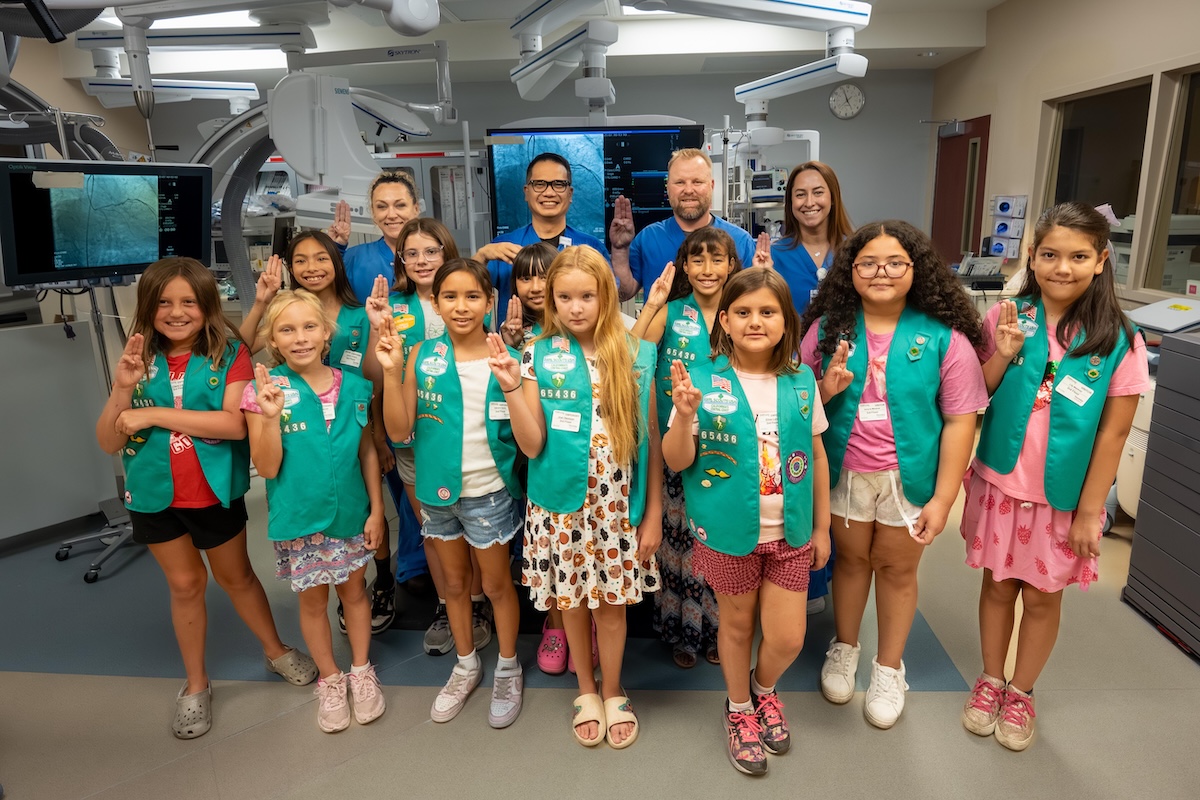 Girl Scout Juniors Warm Hearts, Gift Hospital Patients Handmade Blankets